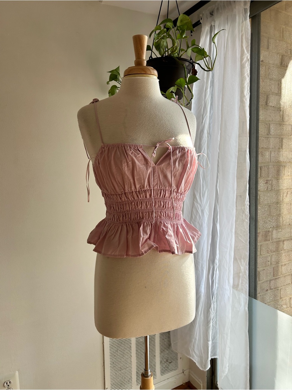 Mabel Lilac Purple Milkmaid Peplum Blouse